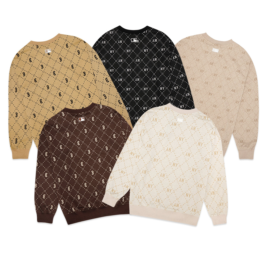 M7B Diamond Monogram Jacquard Sweatshirt