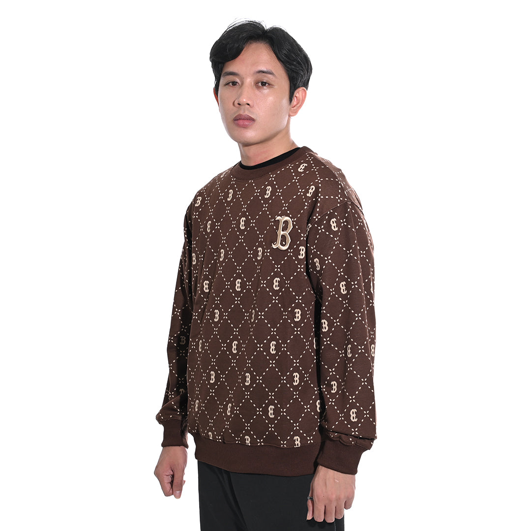 M7B Diamond Monogram Jacquard Sweatshirt
