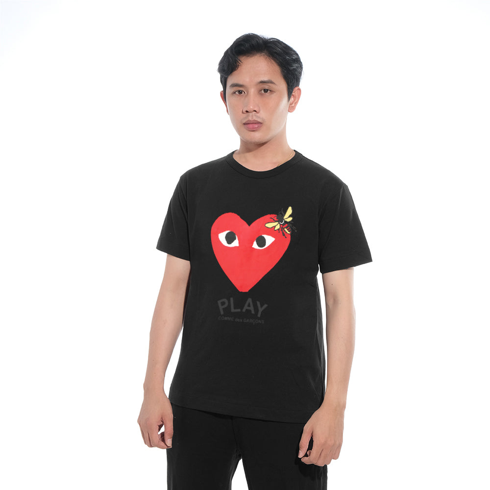CDG Play Heart and Bee T-Shirt