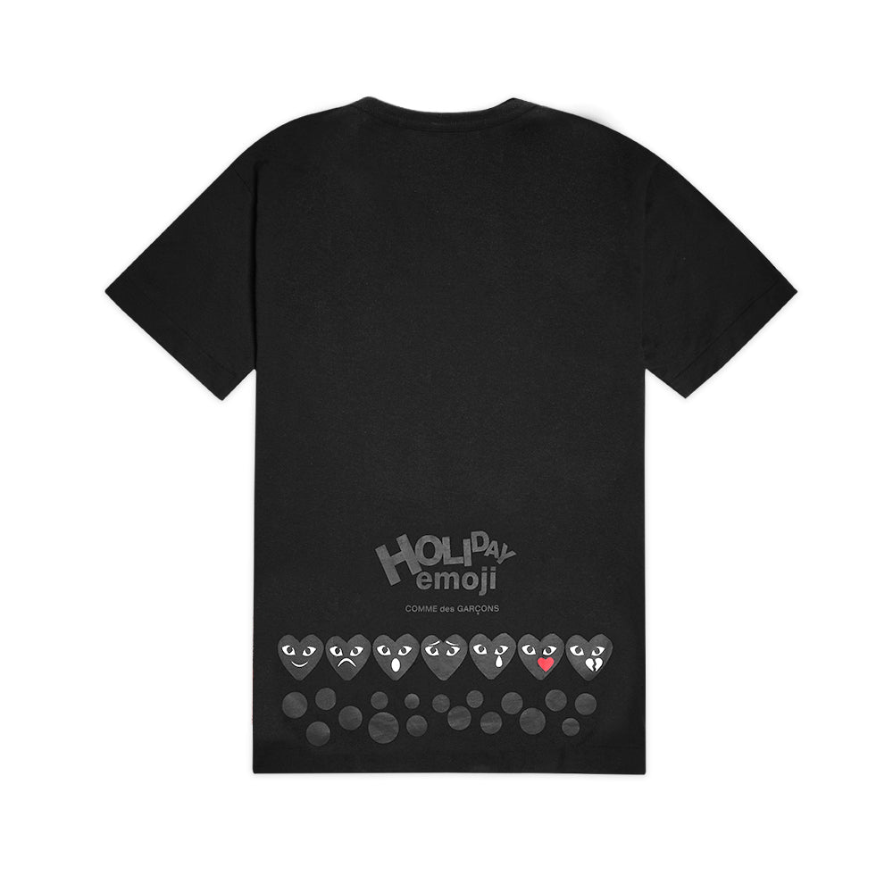 CDG Play Bottom Back Holiday Emoji T-Shirt