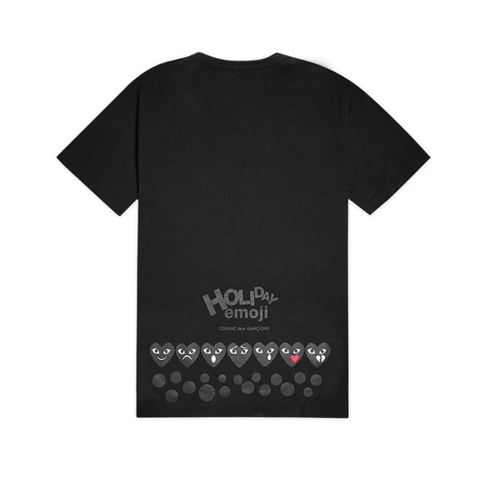 CDG Play Bottom Back Holiday Emoji T-Shirt