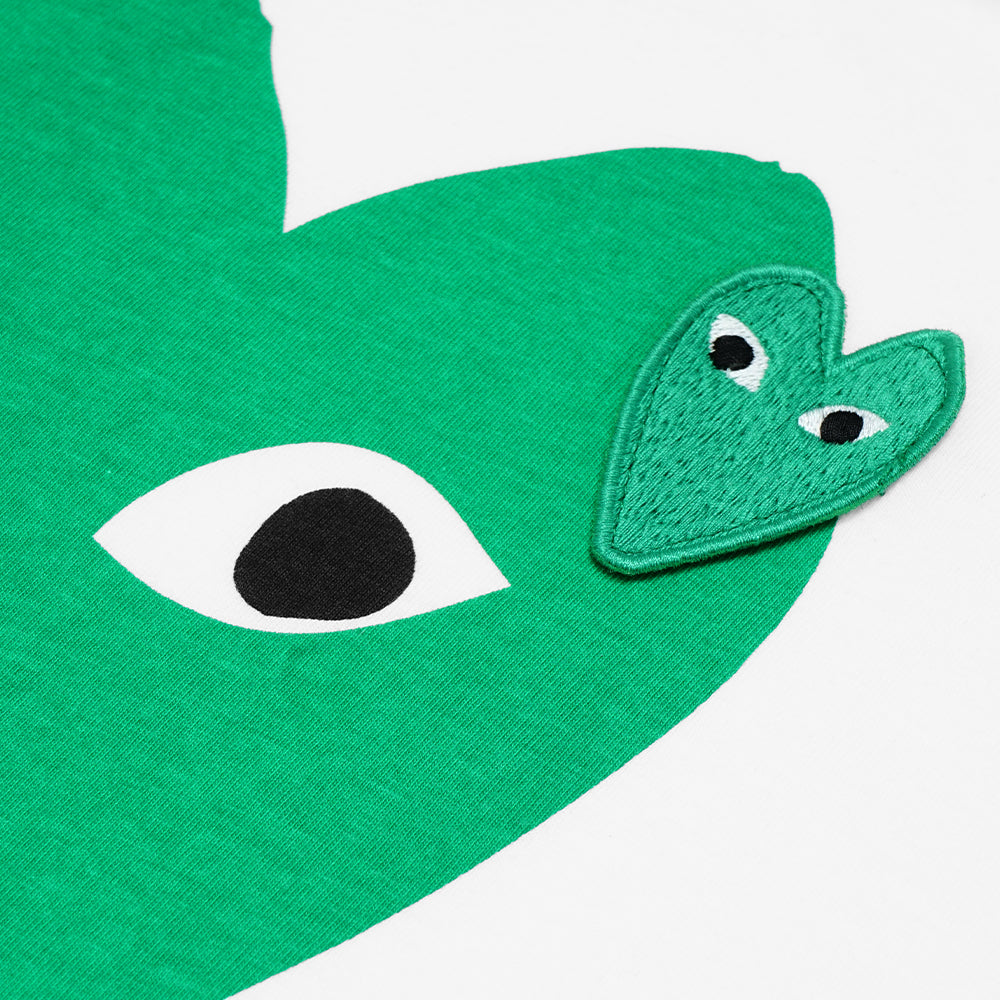 CDG Play Green Heart Patch T-Shirt