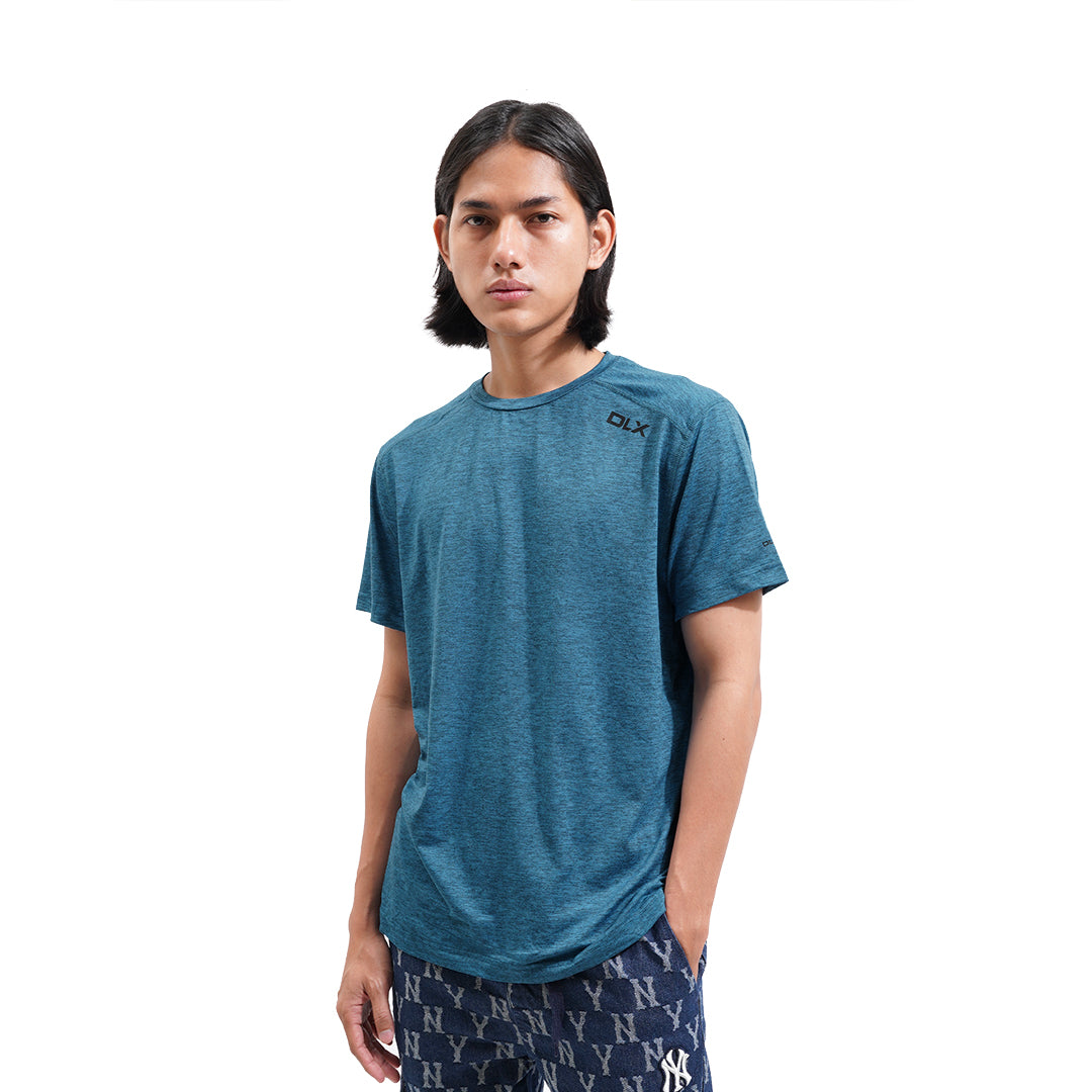 Decathlon DLX Marled Stripe Performance T-Shirt