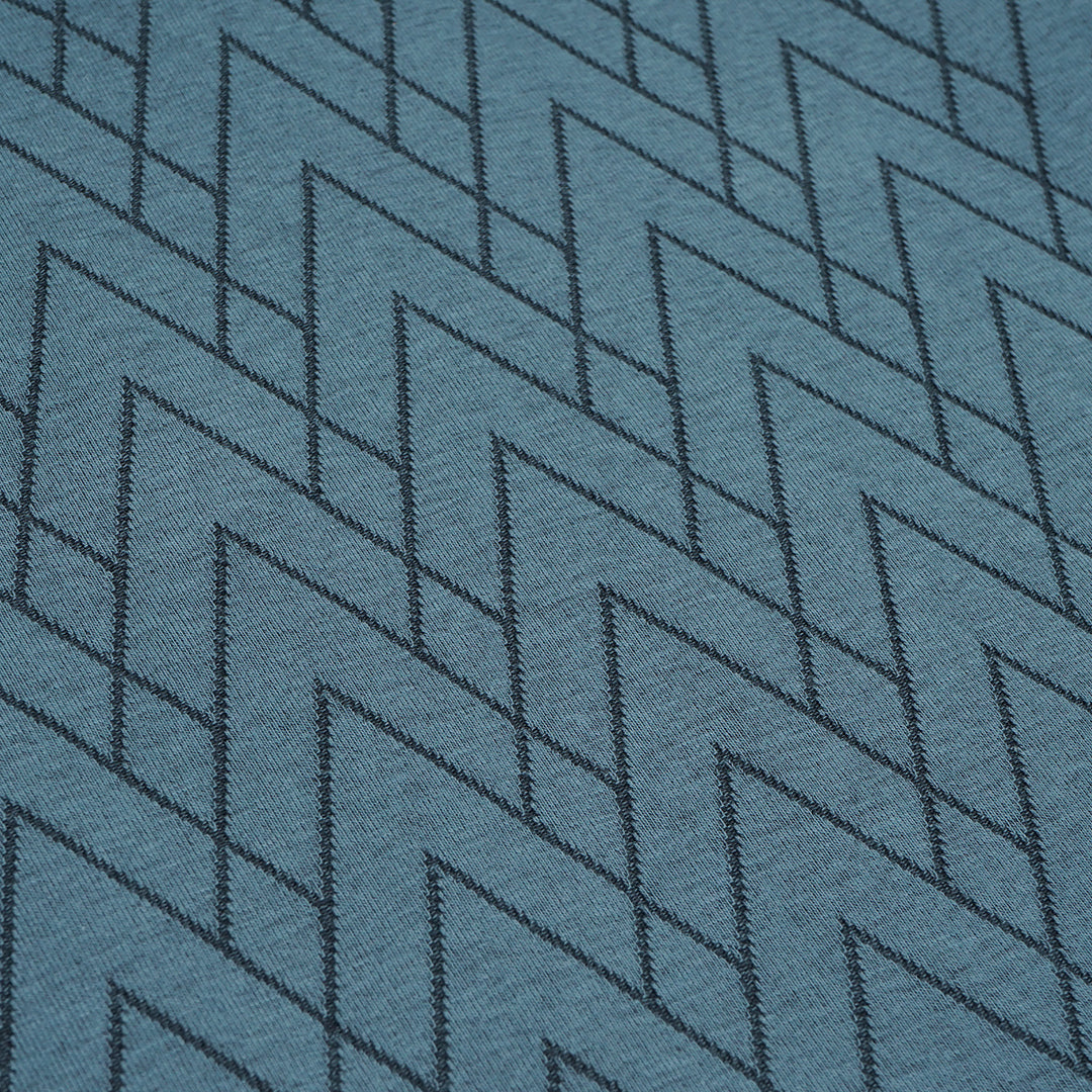 FOLX Jacquard V Pattern Polo Shirt