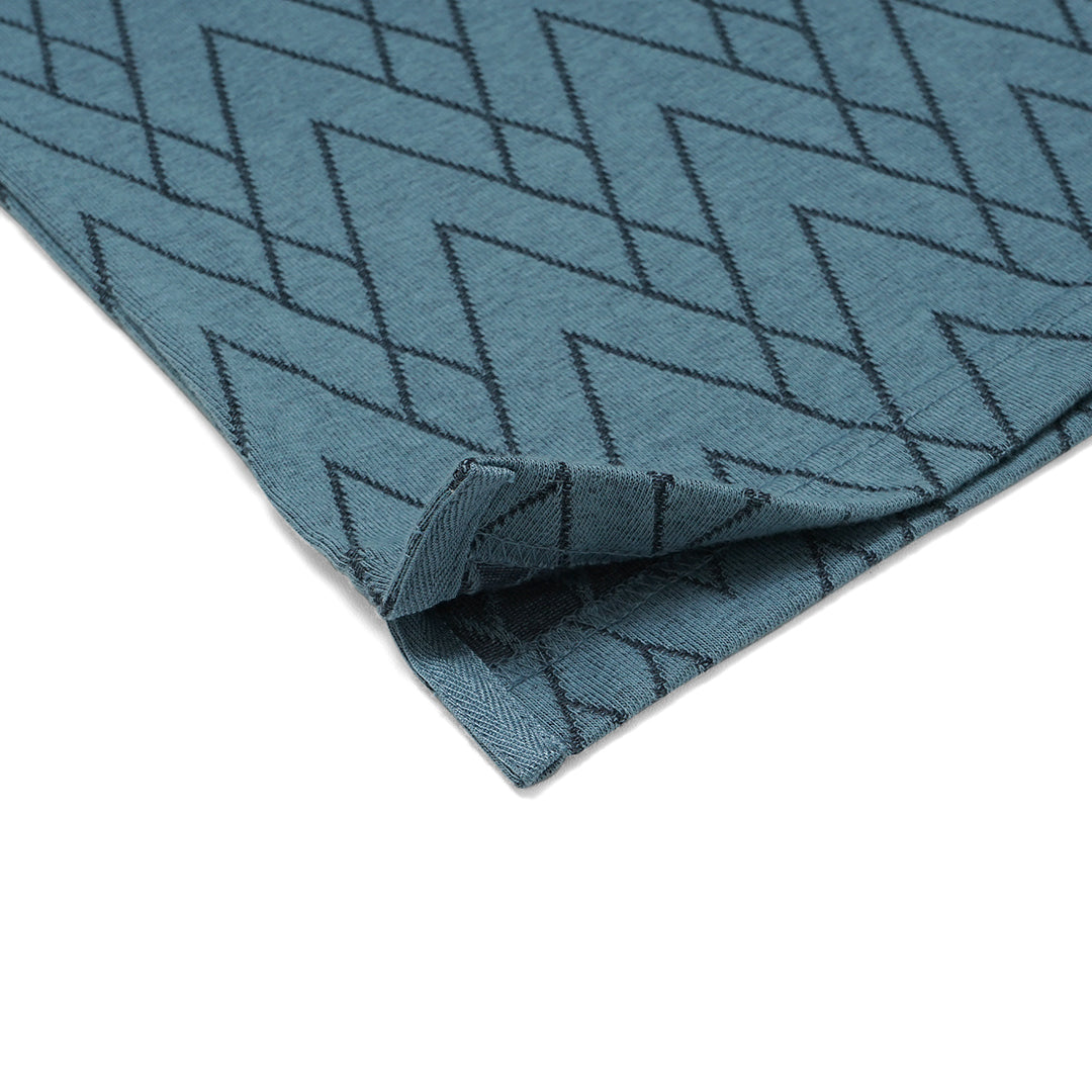 FOLX Jacquard V Pattern Polo Shirt
