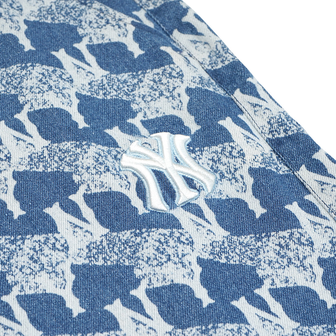 M7B Cube Monogram Denim Shorts