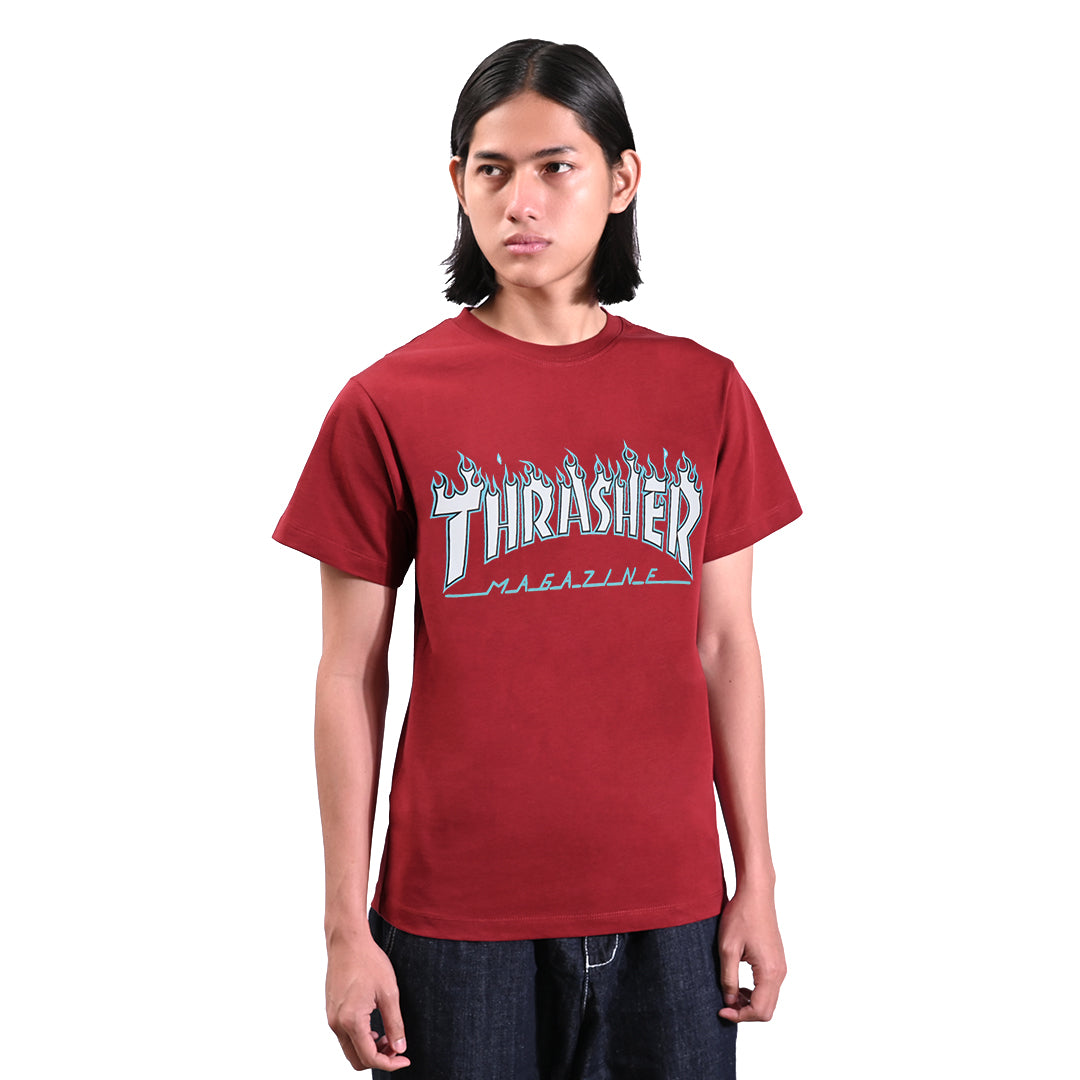 TSR Mint Flame Print T-Shirt