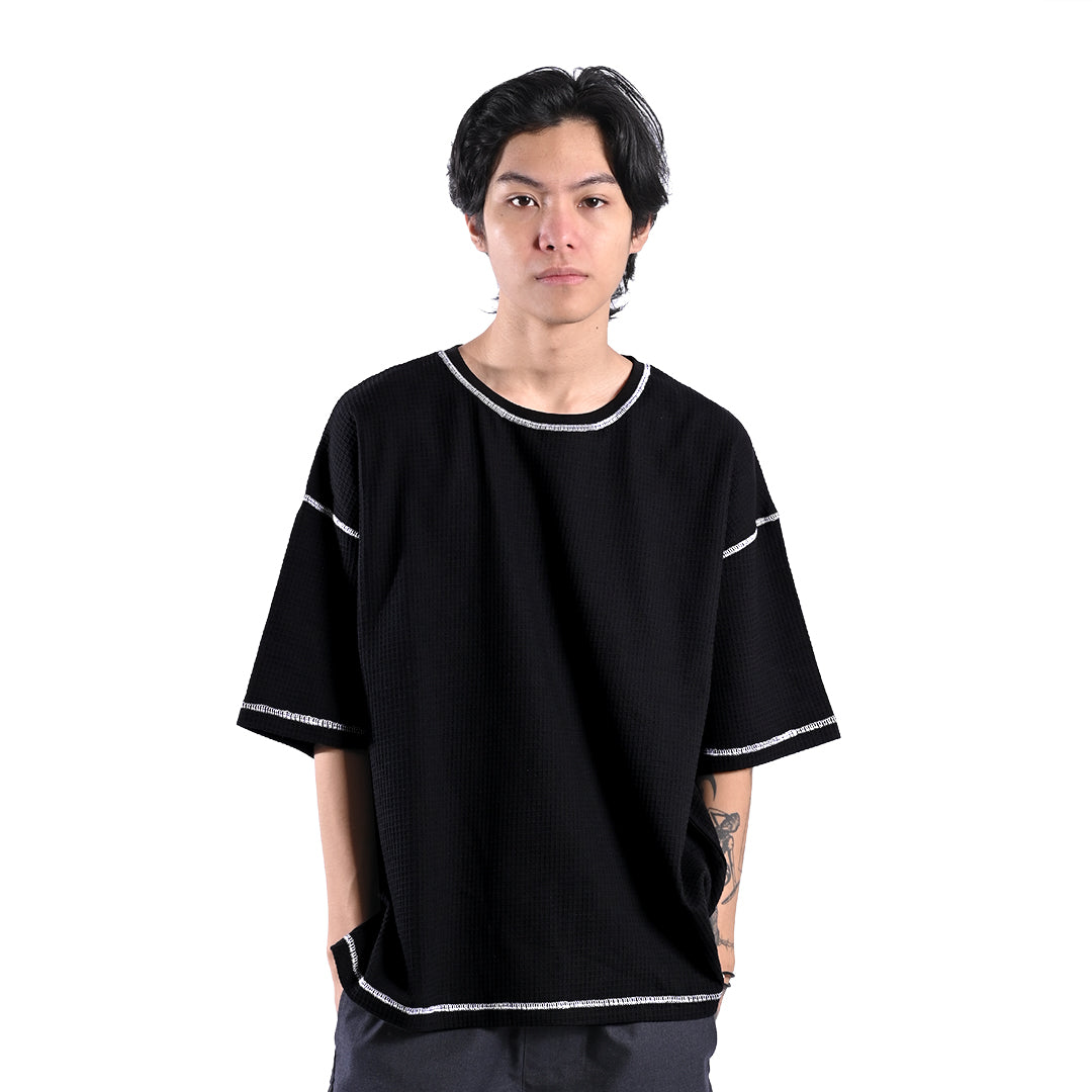 FOLX Top Stitches Waffle T-Shirt