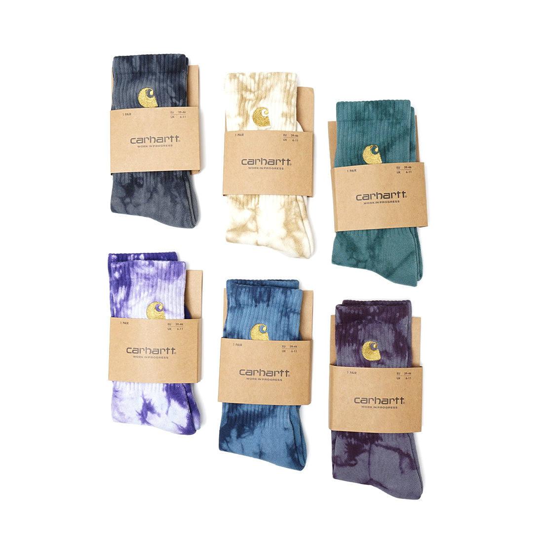 CHT Golden Logo Tie-Dye Crew Socks