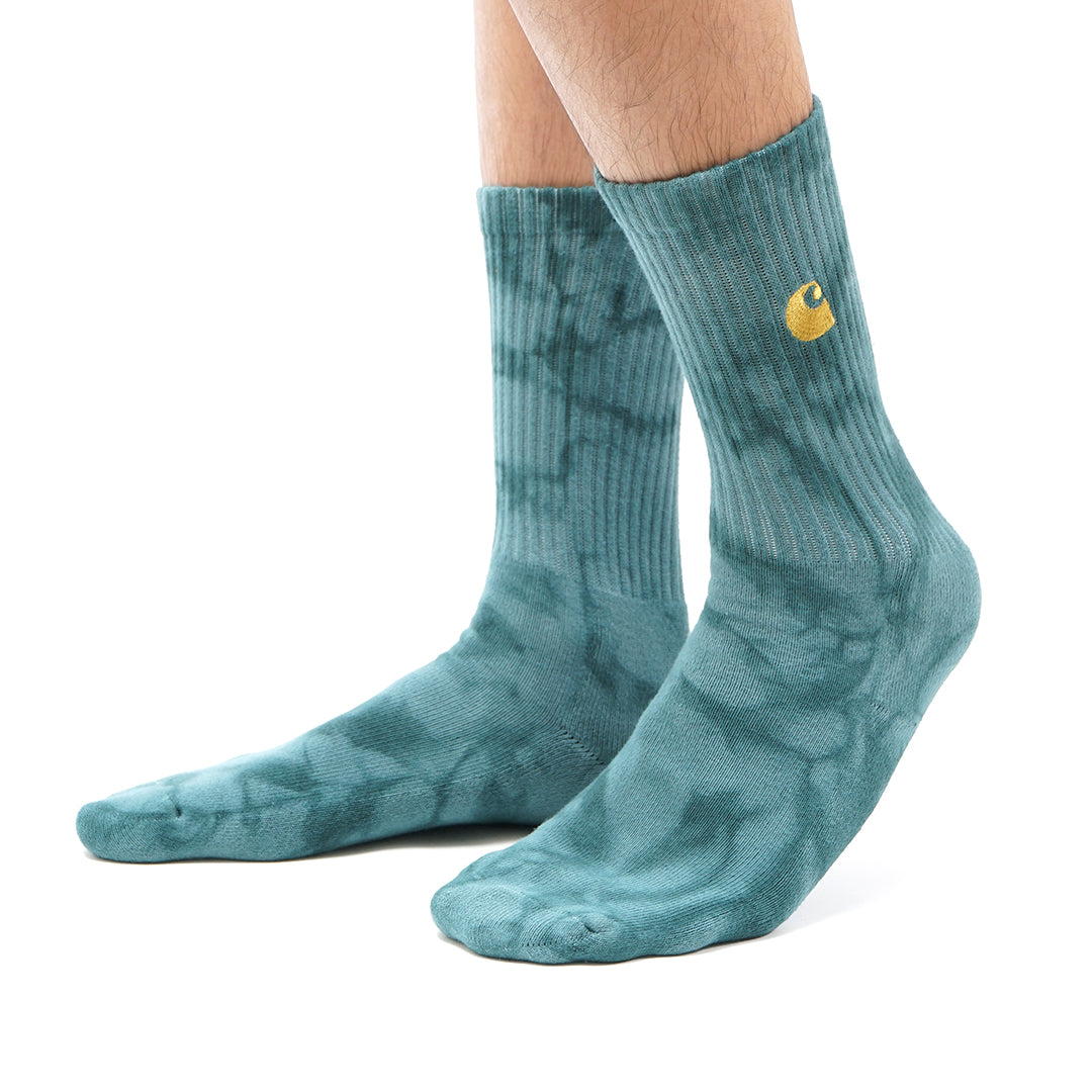 CHT Golden Logo Tie-Dye Crew Socks