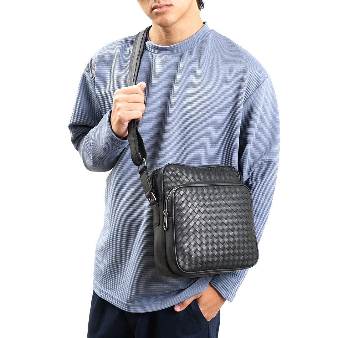 FOLX Intrecciato Reporter Bag