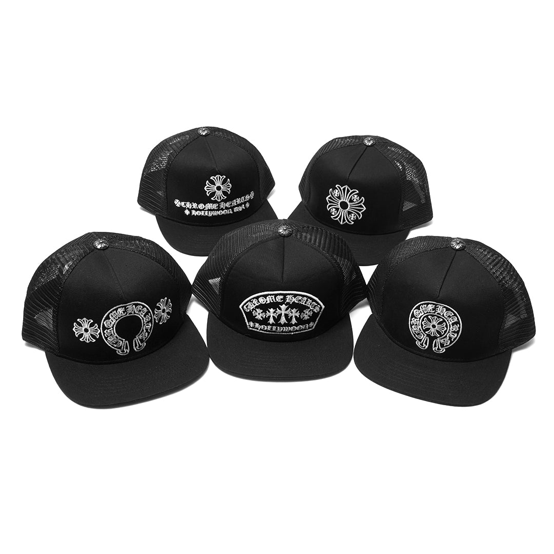 Chrome Hearts Logo Trucker Cap