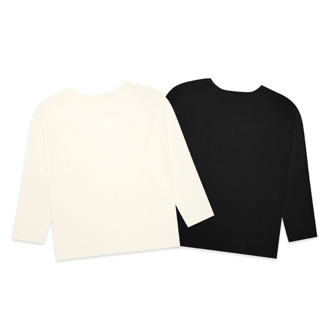 FOLX Boat Neck Long Sleeve T-Shirt