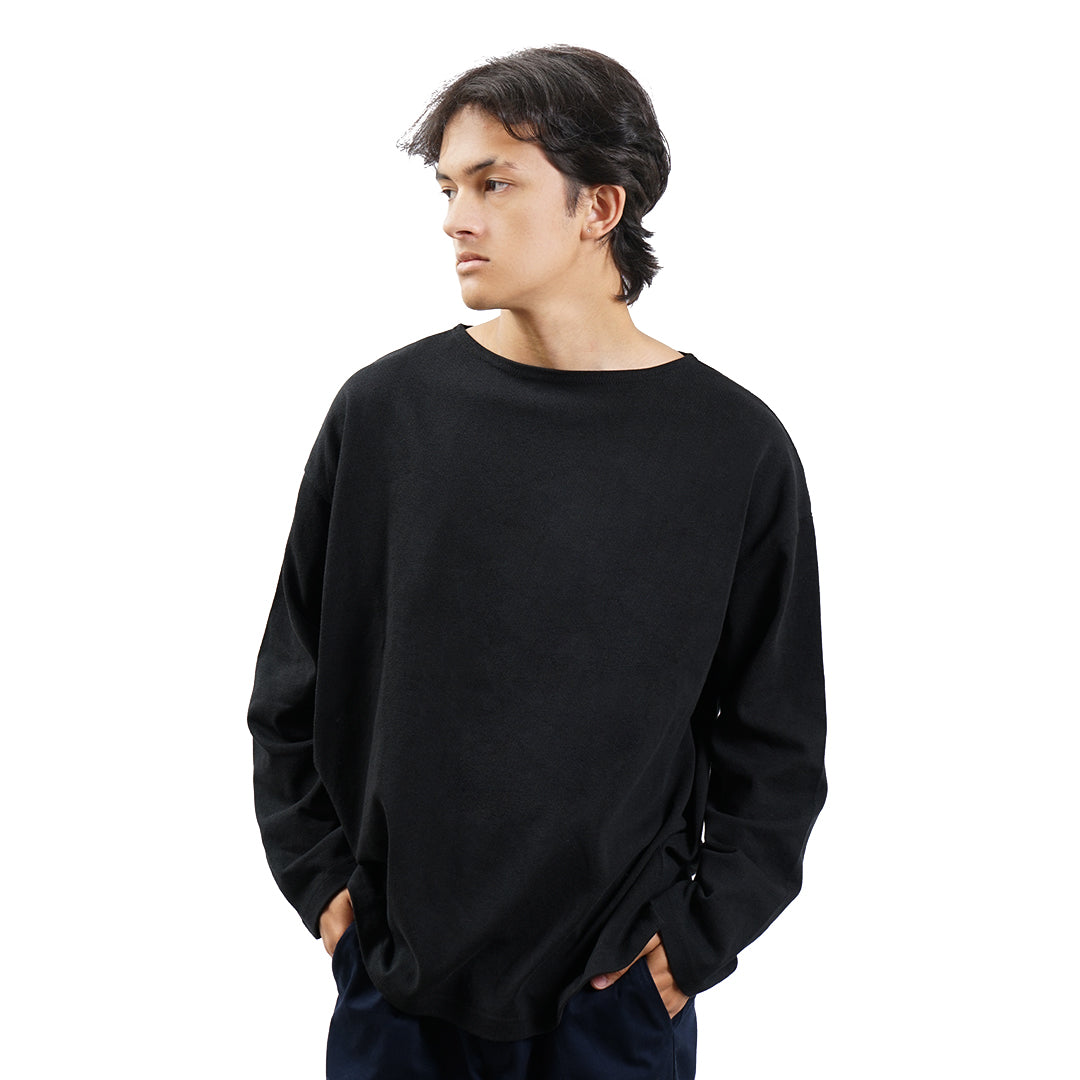 FOLX Boat Neck Long Sleeve T-Shirt