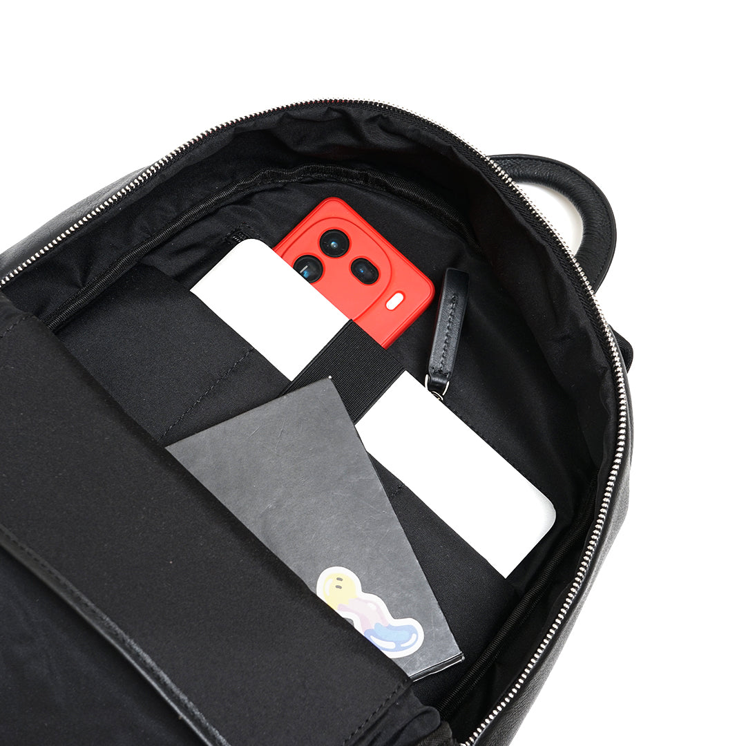 FOLX Ribbon Leather Backpack