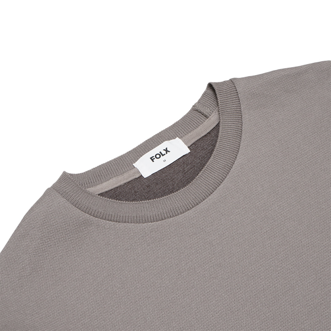 FOLX Honeycomb Texture Long Sleeve T-Shirt