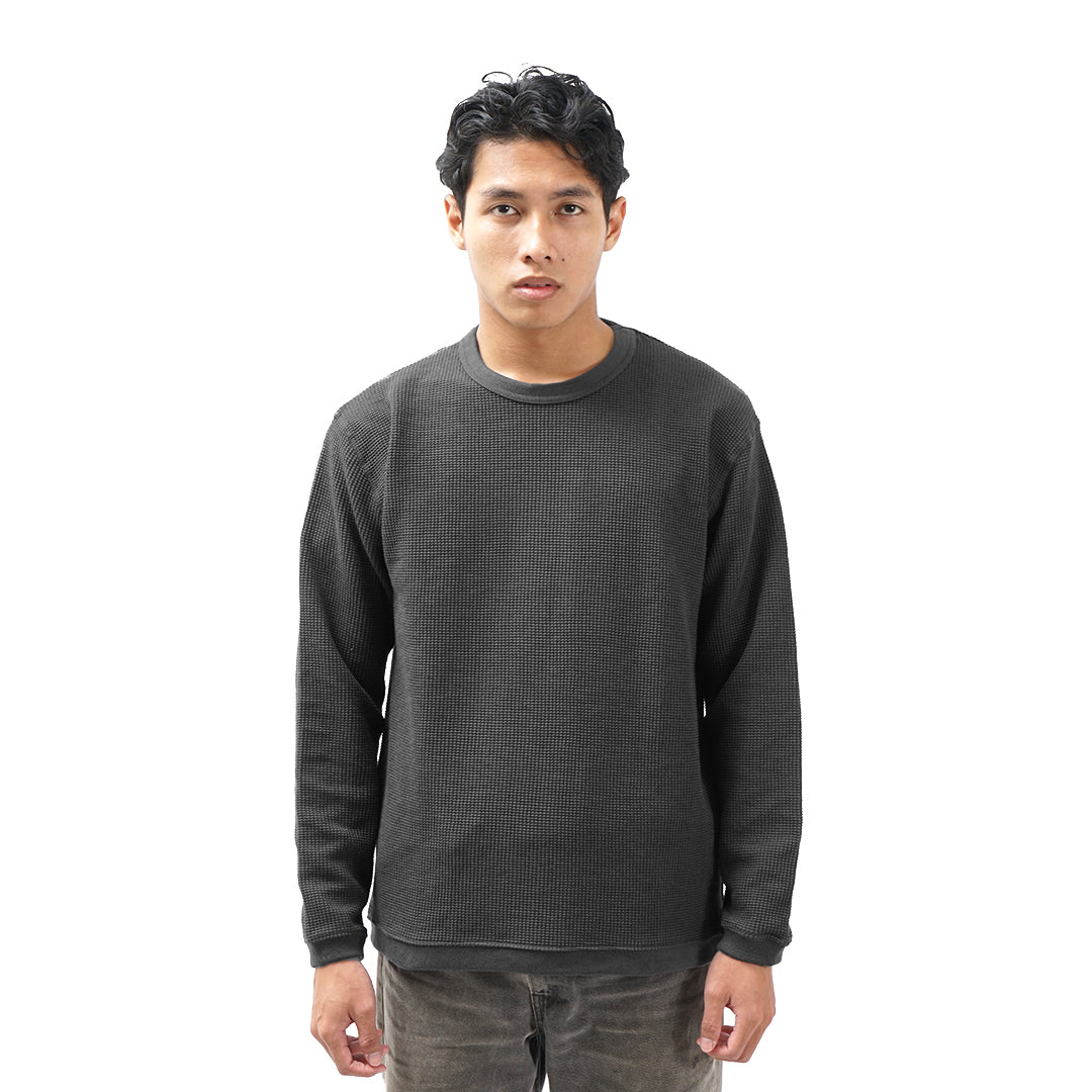 FOLX Bottom Rib Waffle Long Sleeve T-Shirt