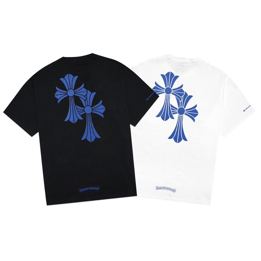 Chrome Hearts Double Blue Cross T-Shirt