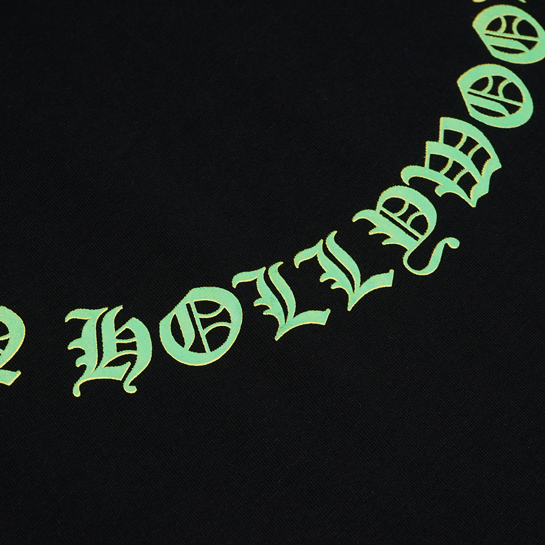 Chrome Hearts Gradient Colorful Letters Pocket T-Shirt