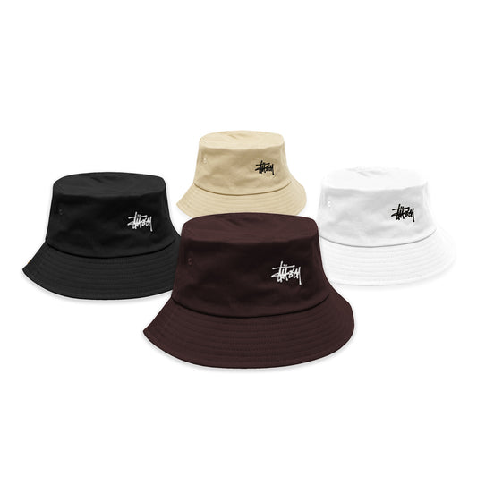 Stussy Embroidery Logo Bucket Hat