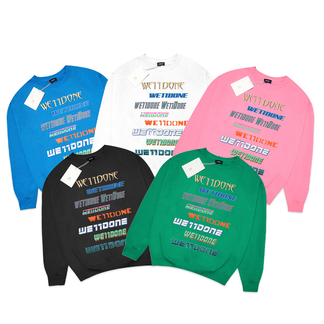 We11done Multi Logo Sweatshirt