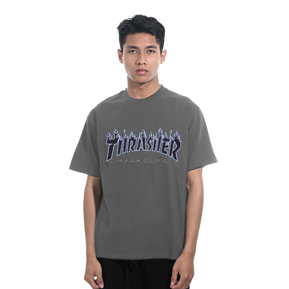 TSR Blue Flame Print T-Shirt