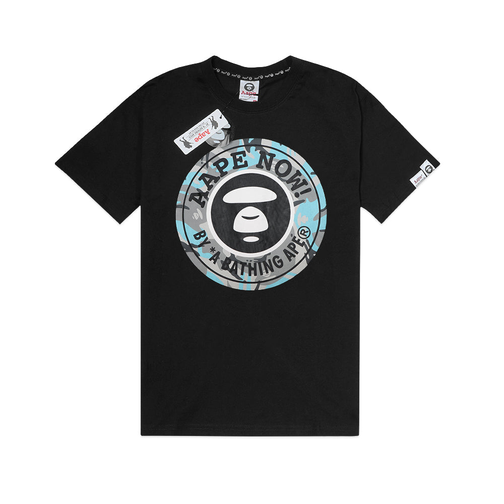 AAPE Moon Face Mix Camo Graphic T-Shirt
