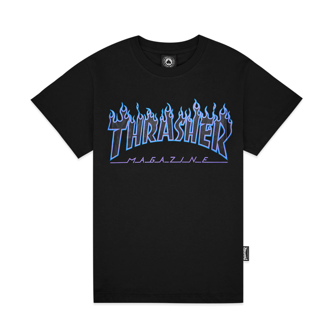 TSR Blue Flame Print T-Shirt