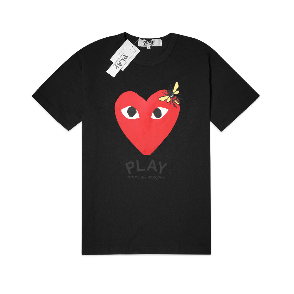 CDG Play Heart and Bee T-Shirt