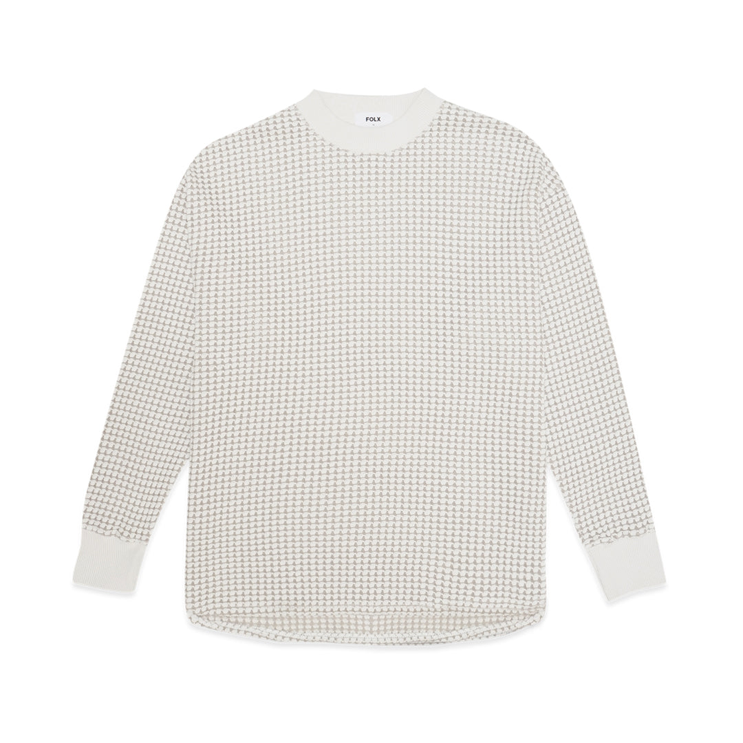FOLX 3D Square Knit Square Crewneck Sweatshirt