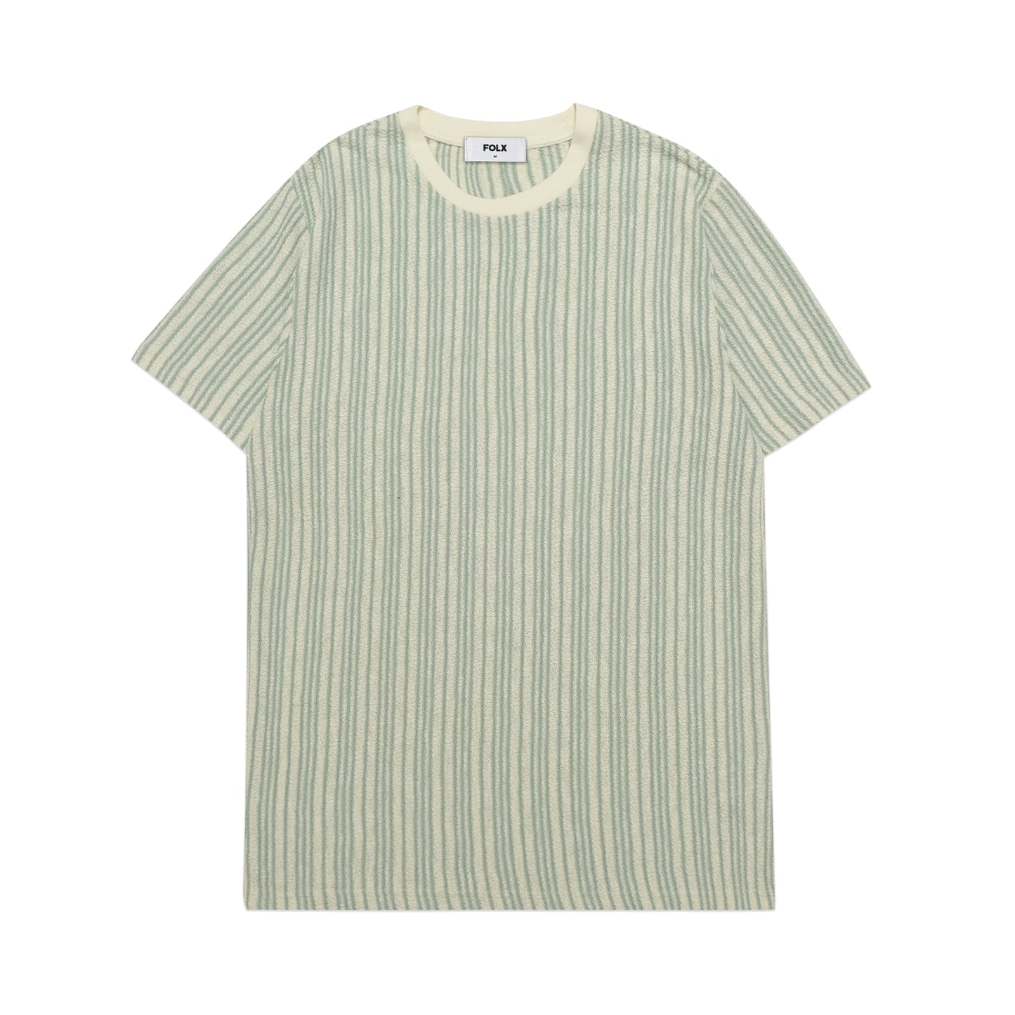 FOLX Vertical Stripes Knit T-Shirt