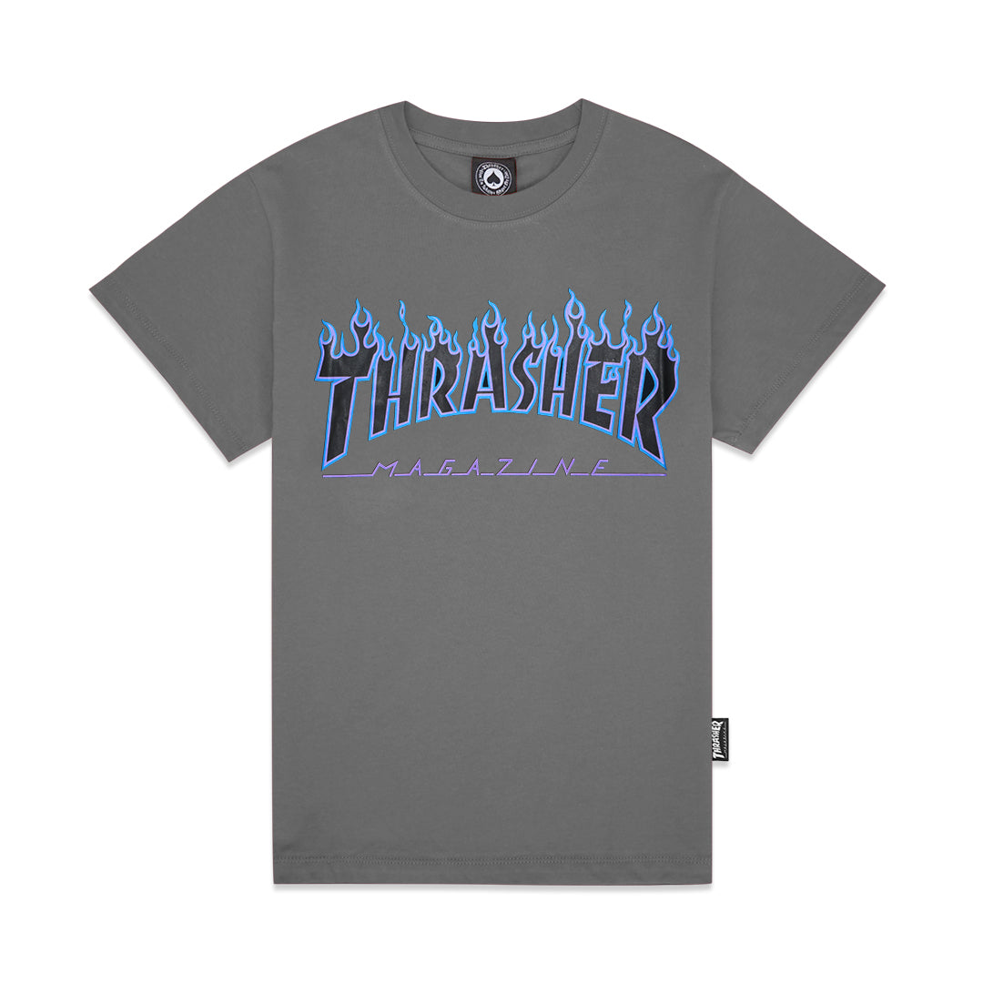 TSR Blue Flame Print T-Shirt