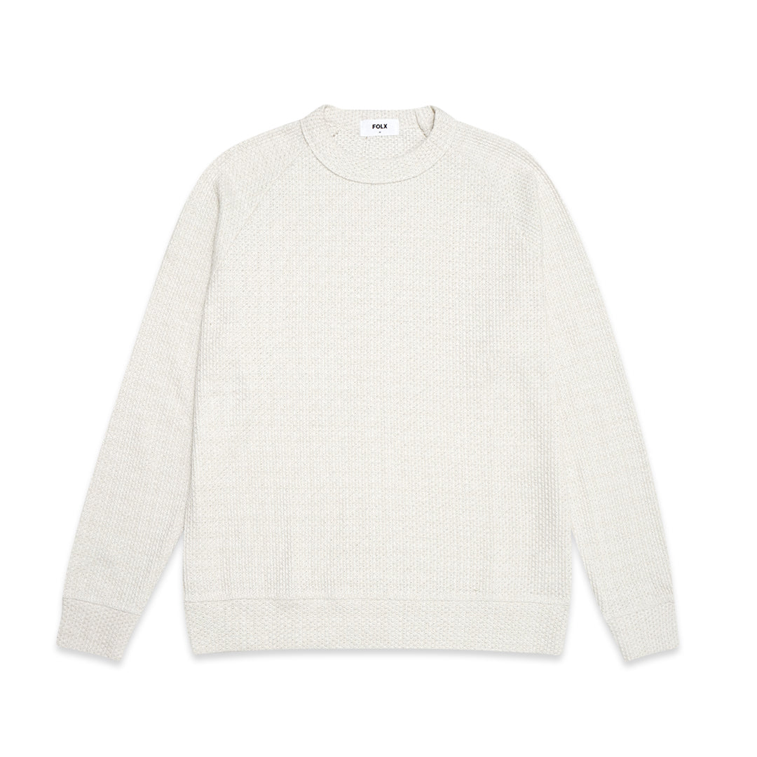 FOLX Round Neck Knit Raglan Sweater