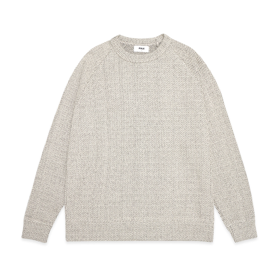 FOLX Round Neck Knit Raglan Sweater