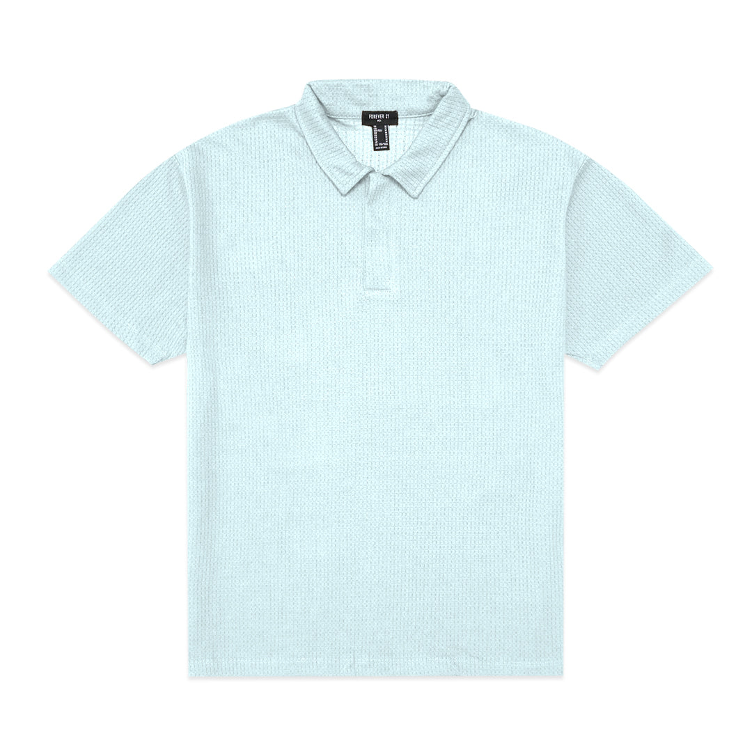 Forever21 Waffle Knit Polo Shirt