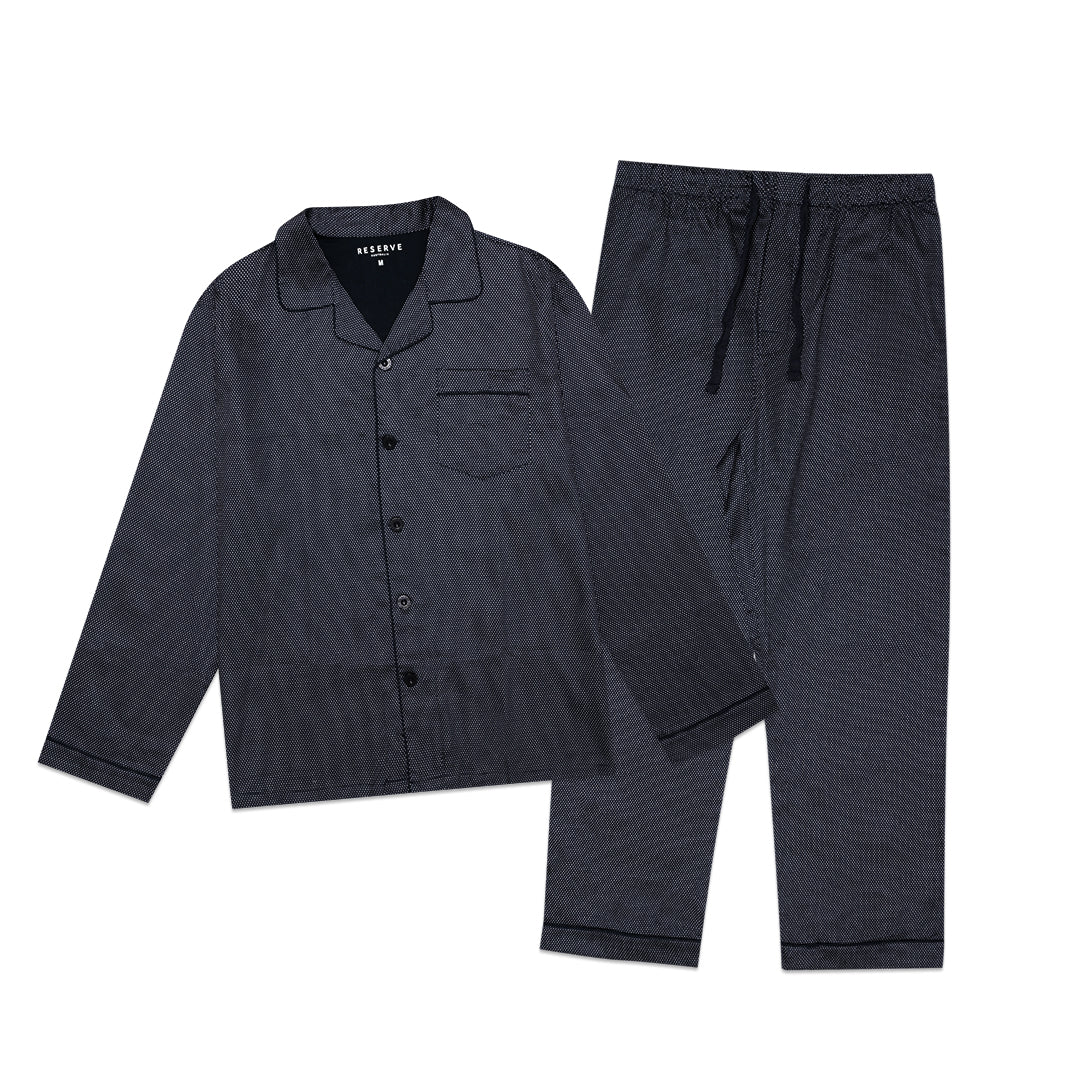 Reserve Patterned Poplin Long Sleeve Pyjama Set