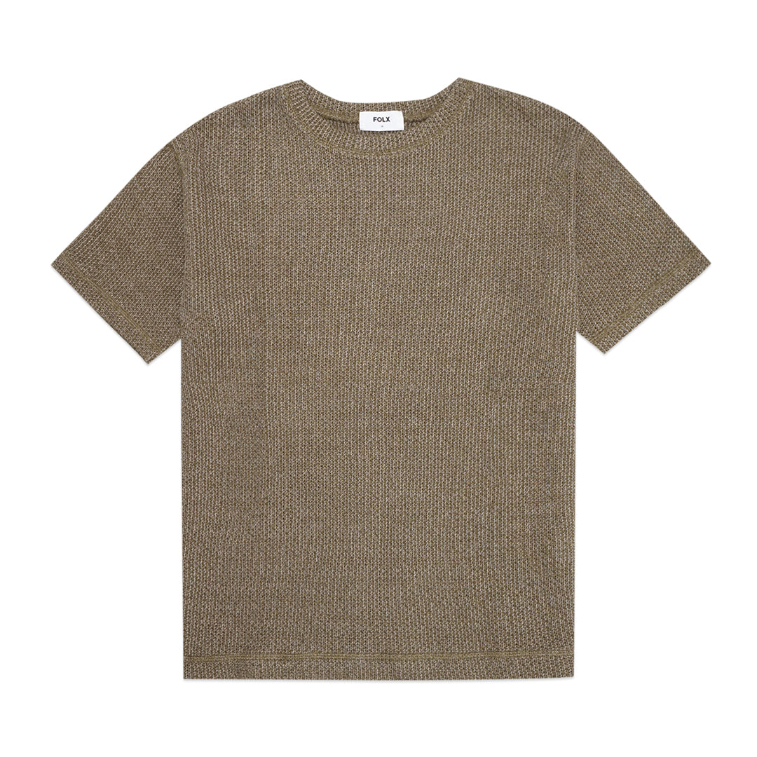 FOLX Melange Knit T-Shirt