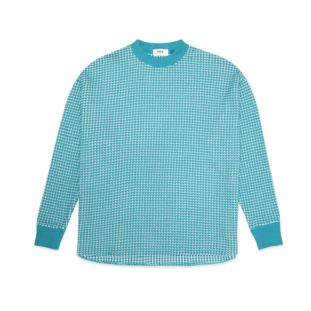 FOLX 3D Square Knit Square Crewneck Sweatshirt