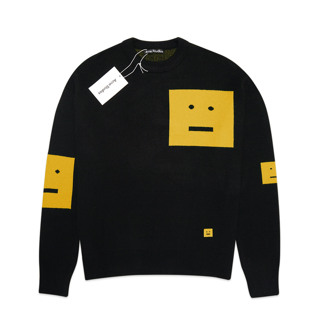 ASD Face Logo Jacquard Knit Sweater