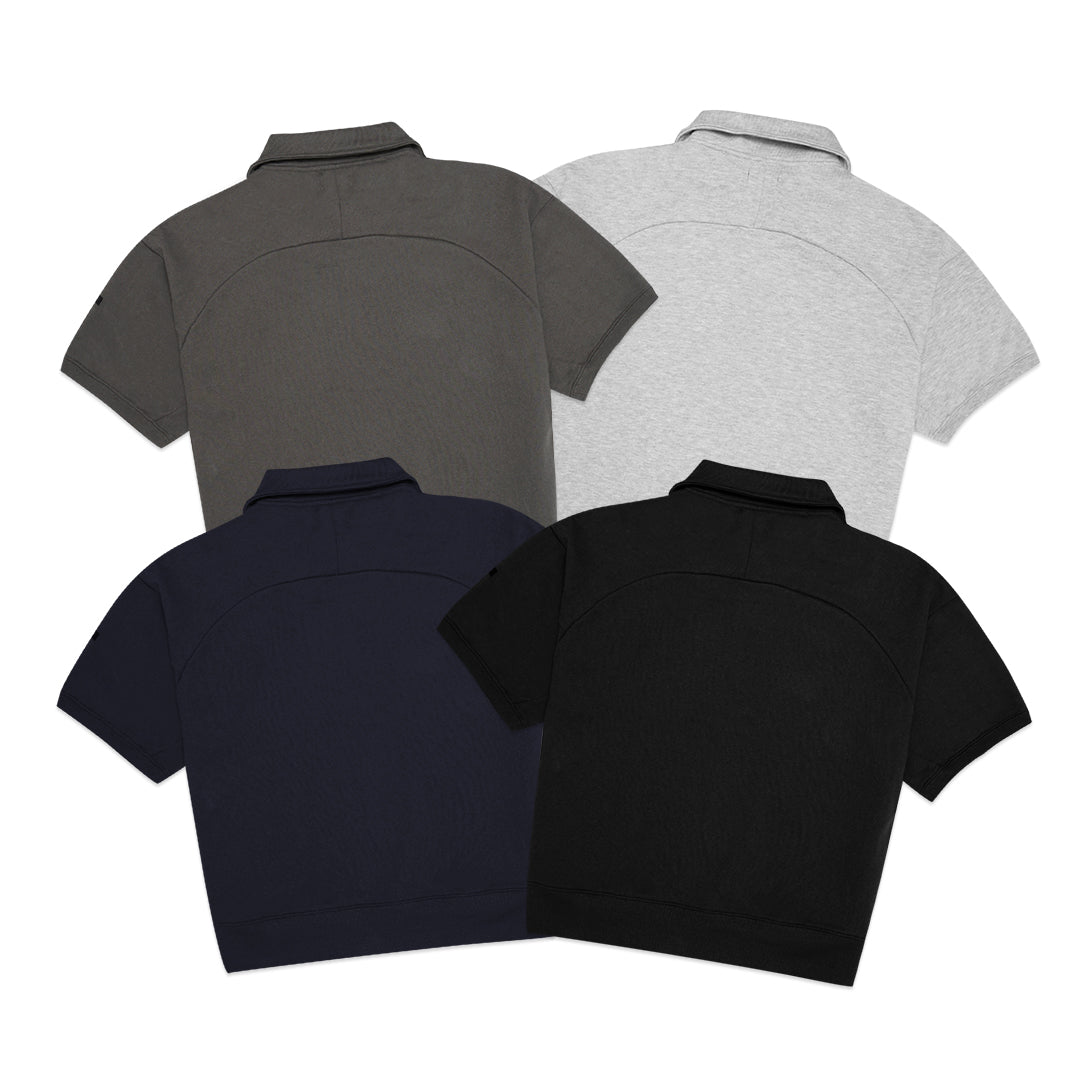 FOLX Oversize Half Zip Short Sleeve Jacket