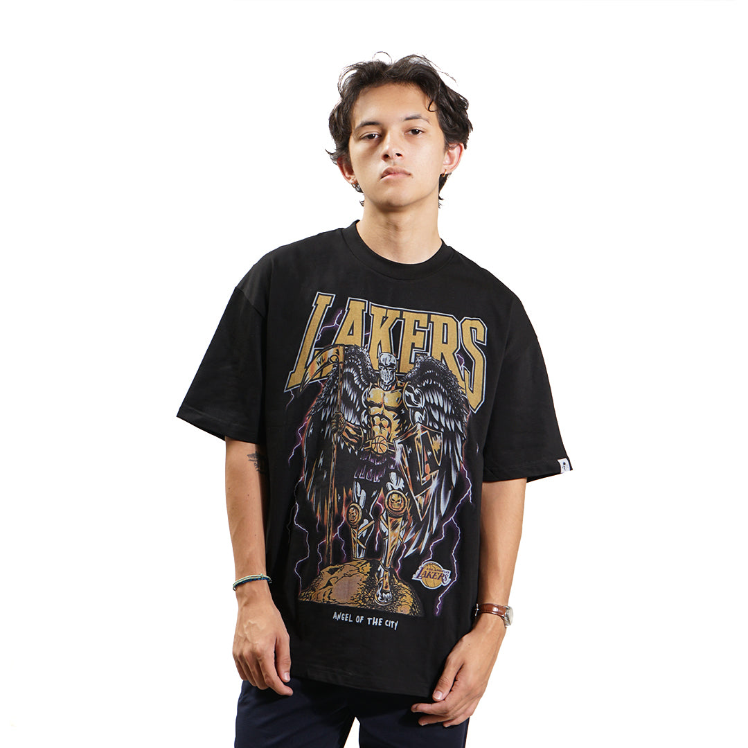 Warren Lotas Angel of The City Lakers T-Shirt