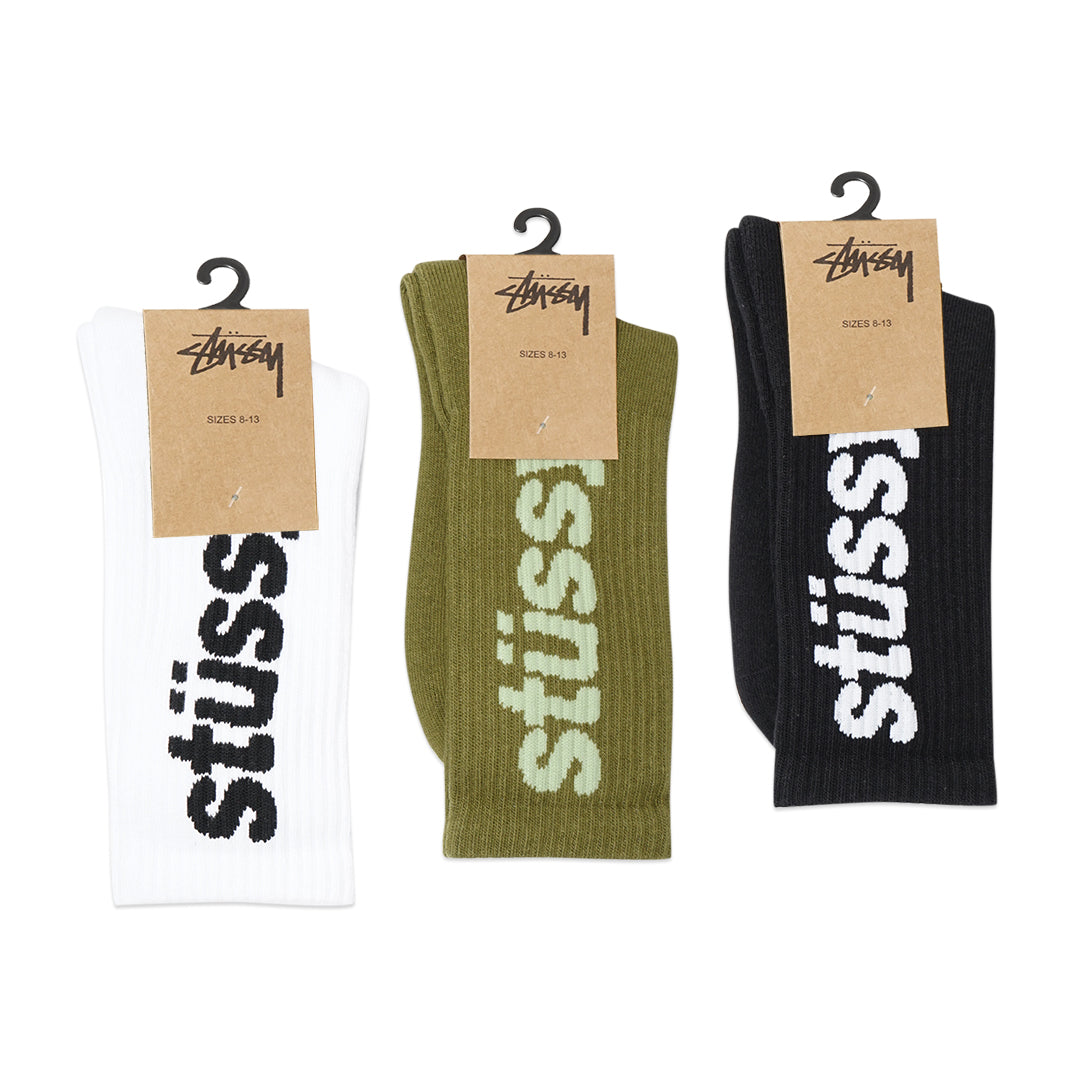 Stussy Helvetica Crew Socks