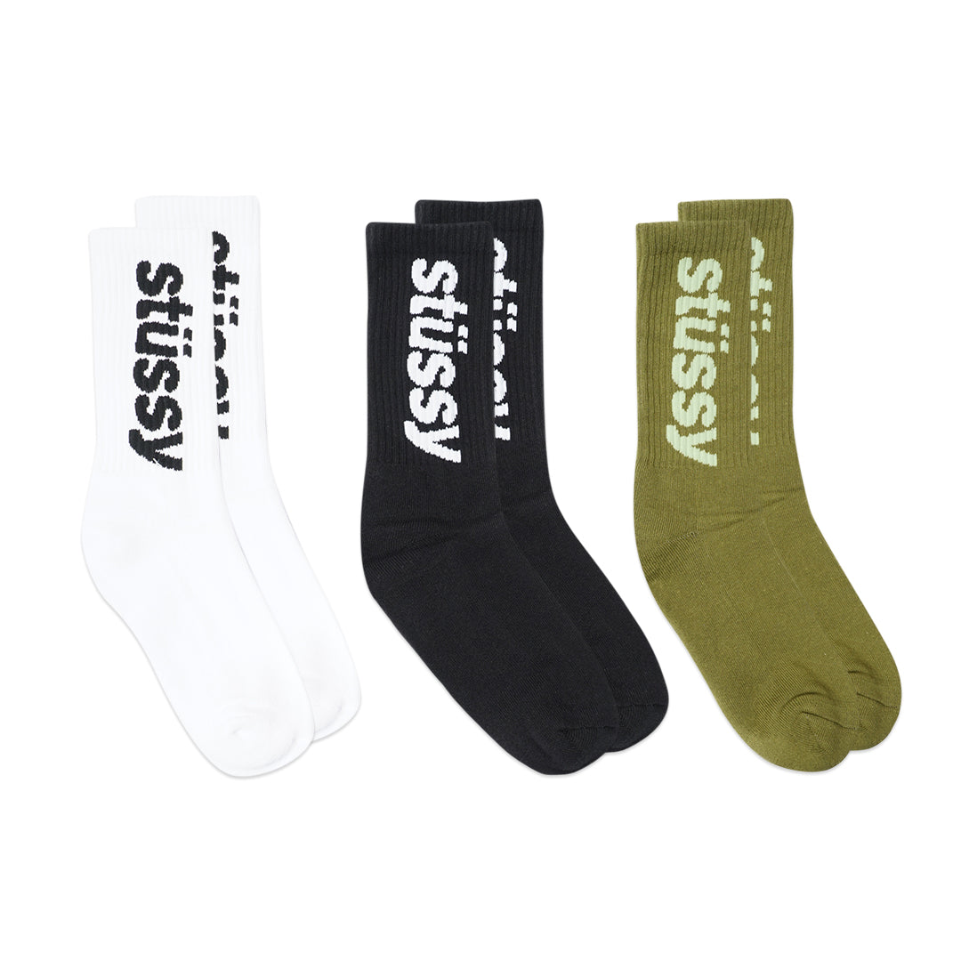 Stussy Helvetica Crew Socks