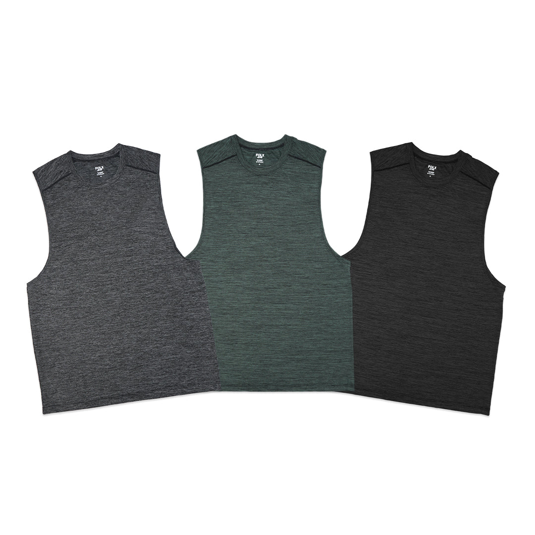 FOLX Active Metal Vent Tech Sleeveless T-Shirt