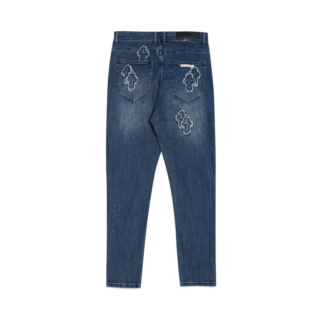 CHR Multi Cross Patch Denim Jeans