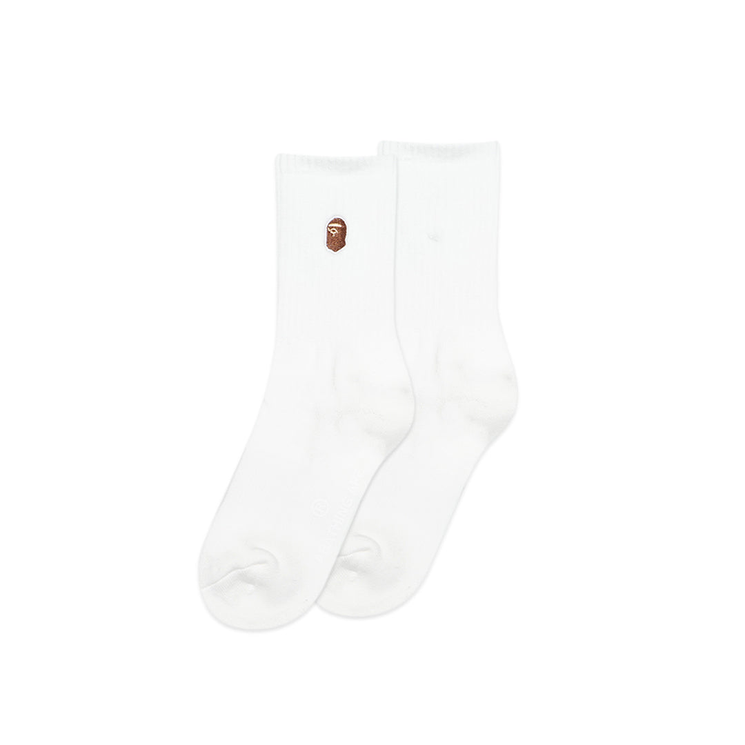 A Bathing Ape Ape Head One Point Mid Socks