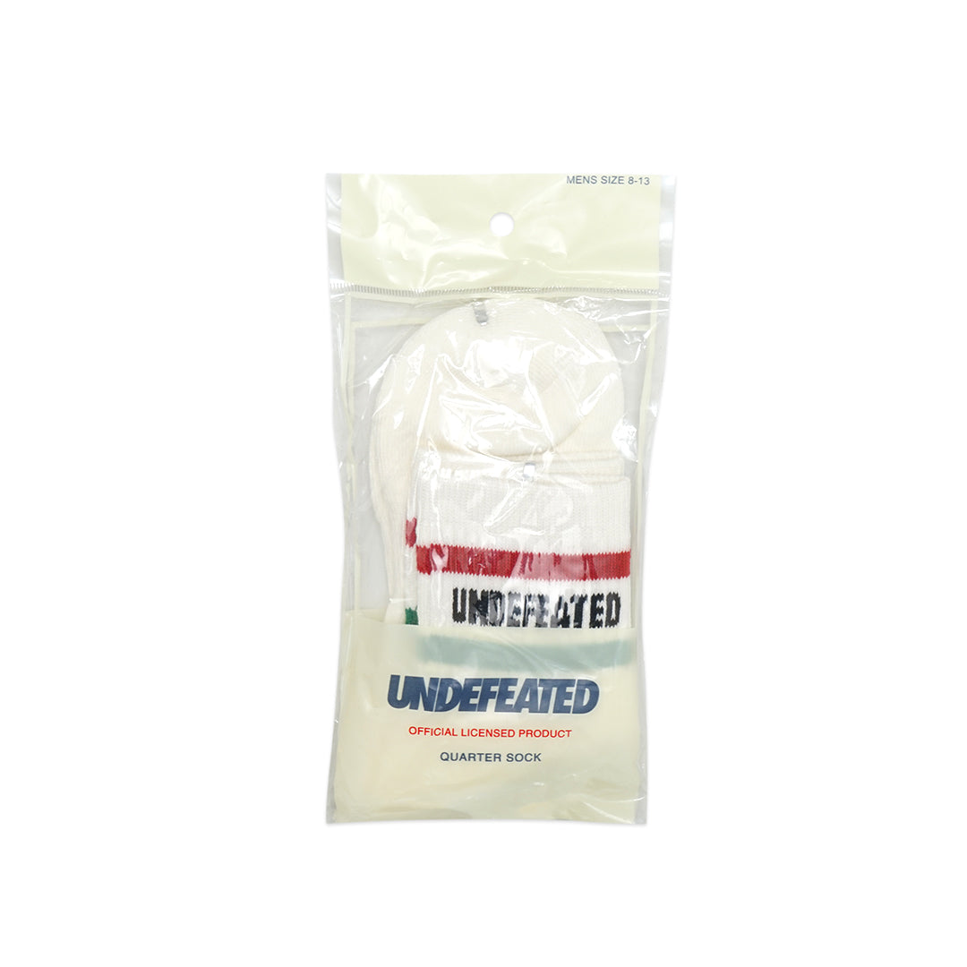Undefeated Bicolor Stripes Quarter Socks
