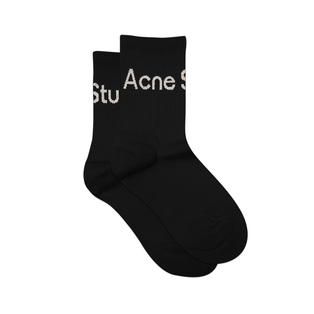 ASD Ribbed Logo Mid Socks