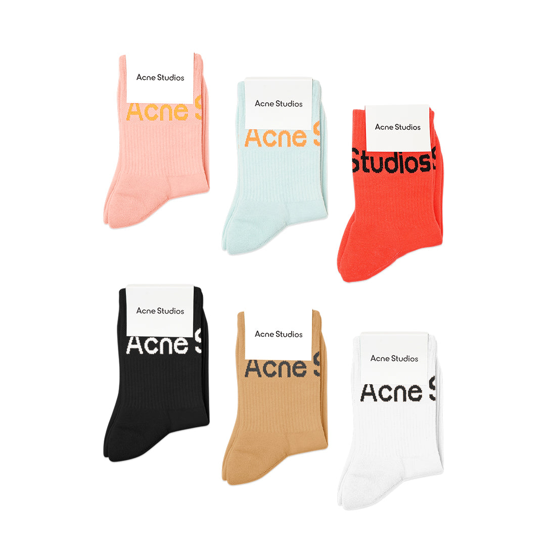 ASD Ribbed Logo Mid Socks