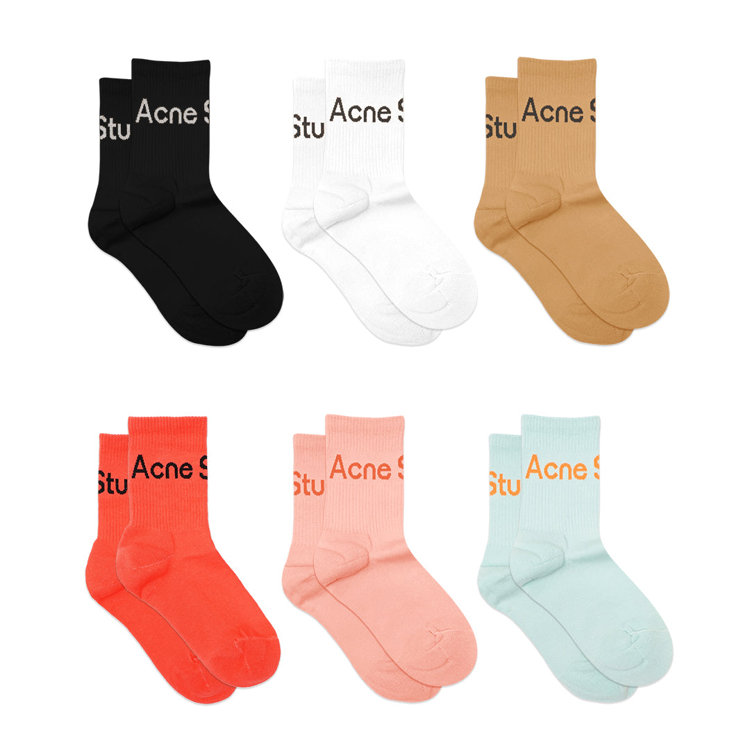ASD Ribbed Logo Mid Socks
